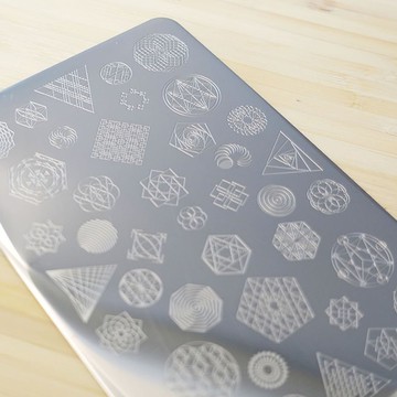 BEnails美甲轉印鋼板 幾何未來-時間之輪(大方版)BN027美甲DIY