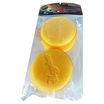 Meguiar's 美光 高科技精密塗抹海綿 W0004  黃色  1組