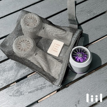 理理 liil - 網紗收納軟軟袋-黑 (M)