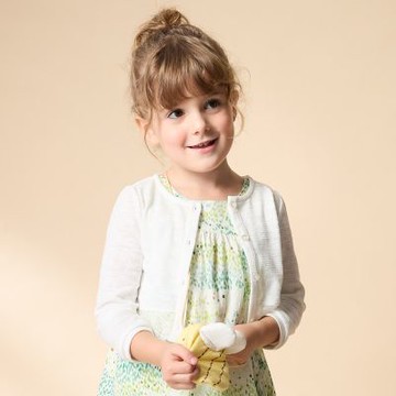 PIPPY 氣質仙女飄飄長袖針織外套 米白-090