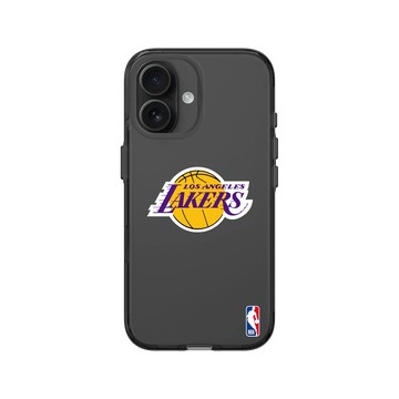 iPhone 16 Clear (相機按鈕) 酷墨灰 - NBA - Logo-洛杉磯湖人 L.A. Lakers