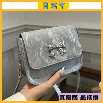 EZY 2025 新款 今年流行超火小包包女2024新款時尚百搭斜挎包高級感蝴蝶結小方包