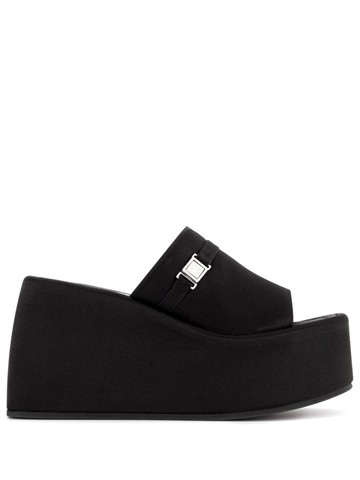 Nodaleto - Bulla Yelena satin platform mules - women - Leather/Silk/Viscose/Rubber - 37 - Black