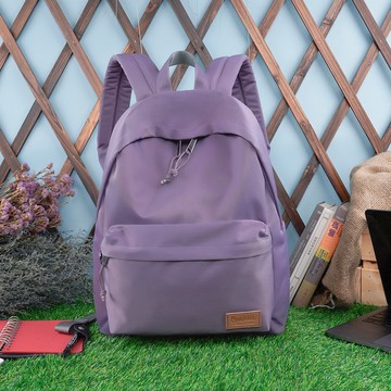 【買就送鑰匙圈】聰明收納率性尼龍筆電後背包(羅蘭紫)