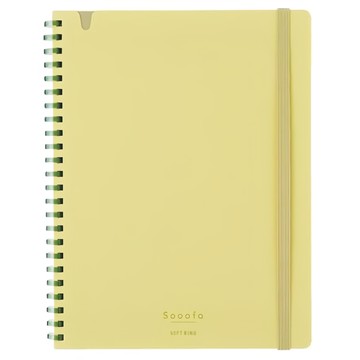 KOKUYO 國譽 Sooofa軟線圈筆記本 A5  黃色  1本
