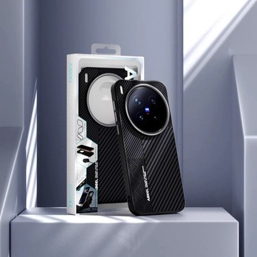 隱形磁吸 商務 碳纖維紋 獨立按鍵 適用Vivo X300 PRO 防摔殼 X200 Pro 手機殼 N52強磁