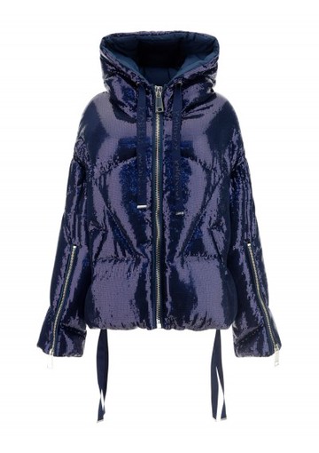 Khris Joy - Glossy Down Jacket - Womens - Blue