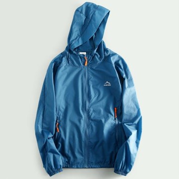 輕薄！防紫外線！男裝工廠夏季薄透氣款防曬連帽皮膚衣外套男夾克