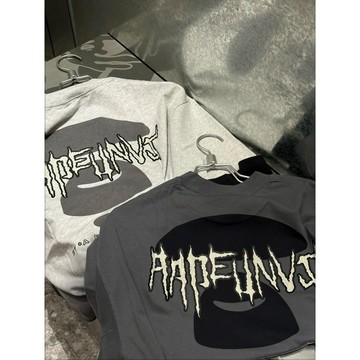 【 B.O.B 潮牌服飾代購 】FW24 🆕️ 八月新款 AAPE 漸變破壞字母 OVER SIZE 短T (現貨馬上出