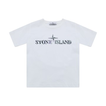 Stone Island - White Cotton T-shirt