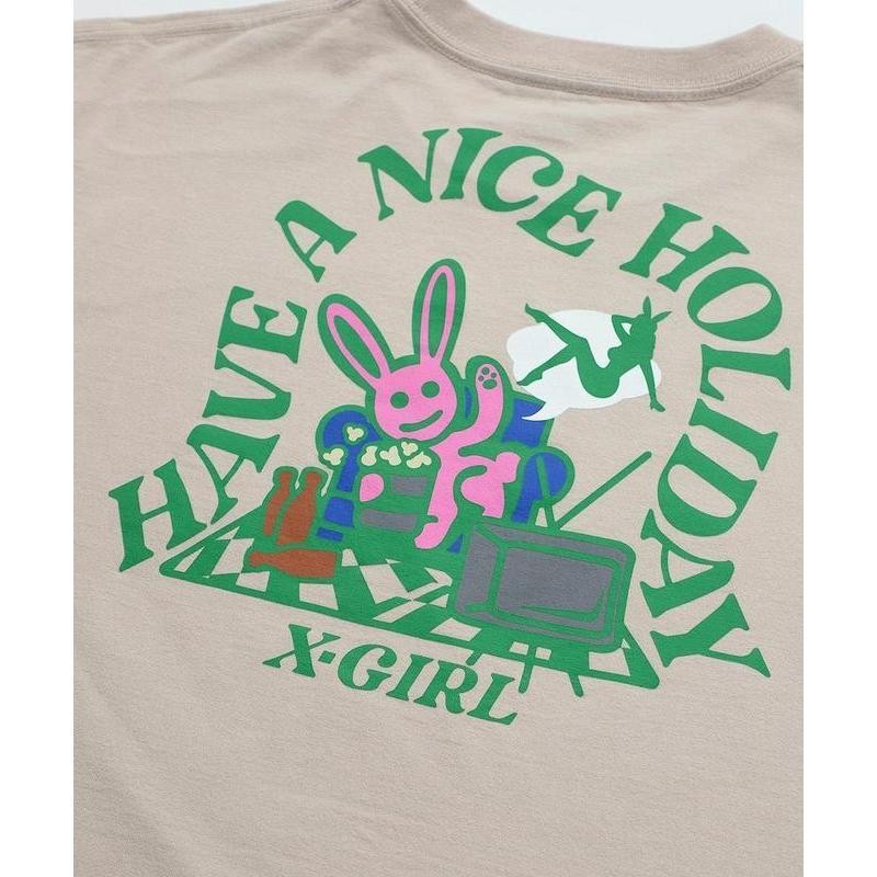 エックスガール X-GIRL HOLIDAY BUNNY S/S TEE ホリデー バニー 半袖