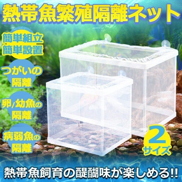 注目ブランド 飼育ケース アクアリウム 特小 産卵箱 スドー 熱帯魚 メダカの浮くネット 水槽用品