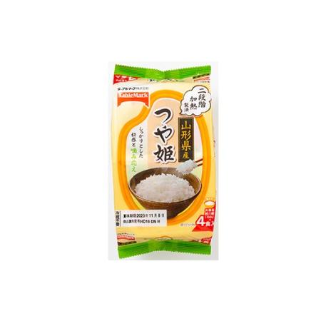 ふるさと納税 FYN9-689 山形県産 つや姫パックごはん32食（4食×8パック）  米 白米 ご飯 パックライス 保存食 備蓄 常温.. 山形県西川町