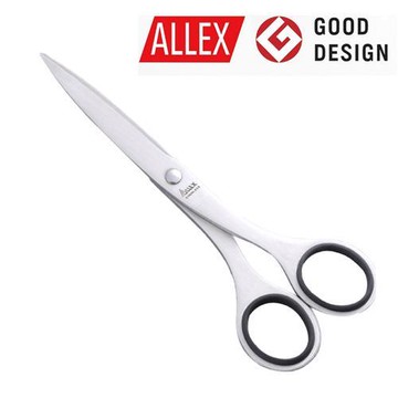 【ALLEX林刃物】事務用短刃剪刀165mm-黑(11102B)