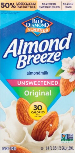 Blue Diamond Almond Breeze Almondmilk Unsweetened Original 64 fl oz