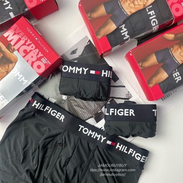 現貨🤖美國正品 Tommy Hilfiger 男生 內褲 三件組 盒裝 四角褲 男內褲