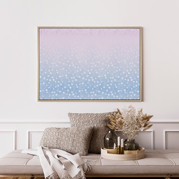 紫色祈禱 - 花卉插圖掛畫/花卉裝飾掛畫/花卉插畫/客廳掛畫