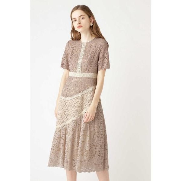 Jillstuart ジルスチュアート Endy Robe ジュリア配色レースワンピース 通販 Lineポイント最大0 5 Get Lineショッピング