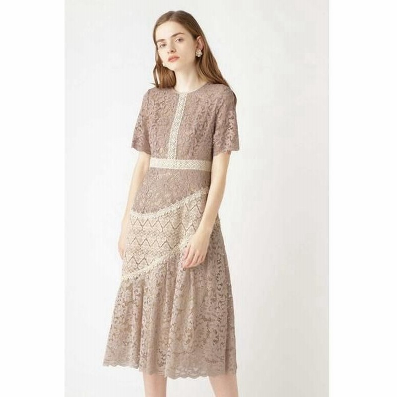 Jillstuart ジルスチュアート Endy Robe ジュリア配色レースワンピース 通販 Lineポイント最大0 5 Get Lineショッピング