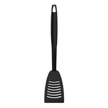 GHIDINI 簡約不沾濾油鍋鏟 35cm 黑色  1支