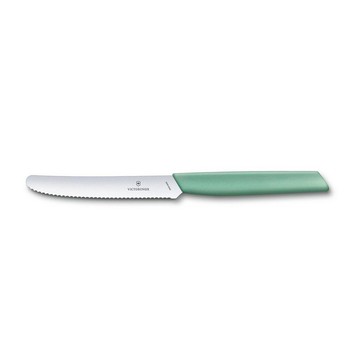 VICTORINOX 瑞士維氏 Swiss Modern 蕃茄刀 11cm 綠 6.9006.11W41
