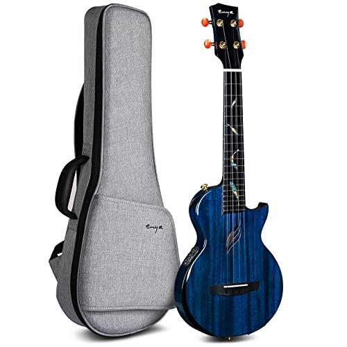 Enya Tenor Ukulele AcousticPlus PickupとDeluxe Case を内蔵した全マホガニー製ウクレレ