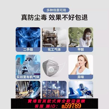 【台灣公司 可打統編】防毒口罩化學實驗室專用活性炭防甲醛霧霾有毒氣體化工廠工業面罩
