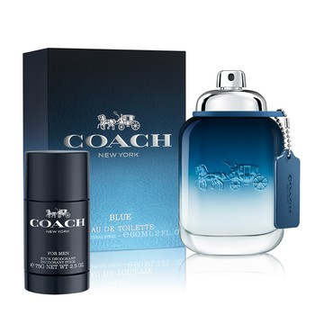 【COACH】時尚藍調淡香水60ml (贈隨機體香膏75g)