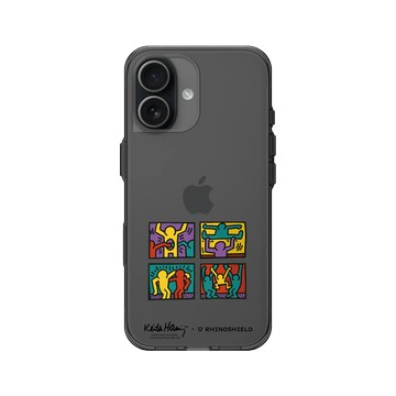 iPhone 17 Clear (相機按鈕) 酷墨灰 - Keith Haring - 普普商店