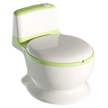 哩哩摳摳 LILIKOKO 兒童仿真沖水聲馬桶 環保PP坐墊PVC  綠色