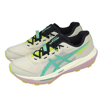 Asics 亞瑟士 越野跑鞋 Fujispeed 4 男鞋 米 綠 緩震 戶外 山系 運動鞋 1013A179020