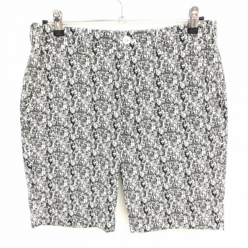 美品】ビームスゴルフ ハーフパンツ 白×黒 スターウォーズ 総柄