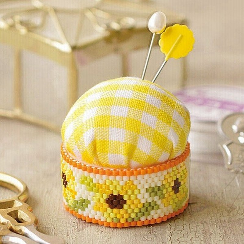 ビーズステッチキット ピンクッションキット フラワー Bfk 502 ビーズ キット 可愛い 針山 裁縫道具 Miyuki 通販 Lineポイント最大0 5 Get Lineショッピング