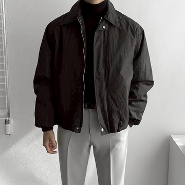 正韓休閒尼龍雙拉鍊薄羽絨夾克 3色 YUPPIE 預購商品 1113