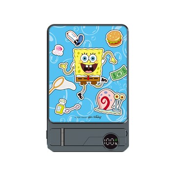 【正版授權】海綿寶寶日常生活Turbo極速輕薄磁吸行動電源