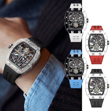 BEXEI 貝克斯 9127 元宇宙系列 手動陀飛輪上鍊 動力儲存 雙面縷空 機械錶 48mm