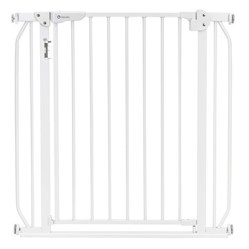 lionelo LED感光雙控鎖兒童安全門欄 Truus Slim LED 適合門寬75~105cm 657398  天使白  76 x 5.2 x 80cm