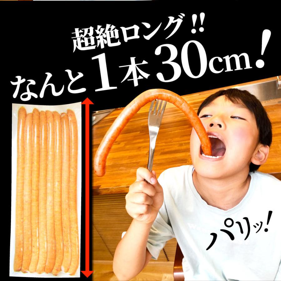 超ロング 粗挽きソーセージ 500g ウインナー あらびき 惣菜 BBQ 焼肉 弁当 焼くだけ あすつくキャンプ キャンプ飯