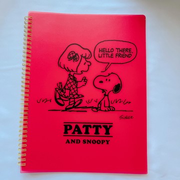 日本進口 史奴比 線圈文件袋夾 - PATTY AND SNOOPY