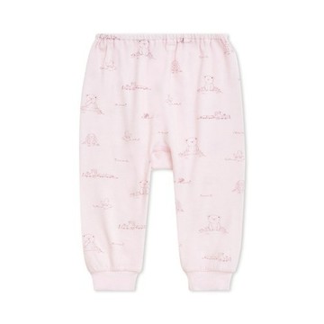 蹦熊與兔初生褲 (美麗諾羊毛布)