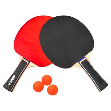 TOTOP 天波 桌球拍組 Set 3入 (內含二支球拍+3顆乒乓球)  不適用  24.7 x 14.6cm  1組