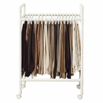 MF MAGIC HOUSE 單層移動式褲架  63 x 38 x 88cm  白色