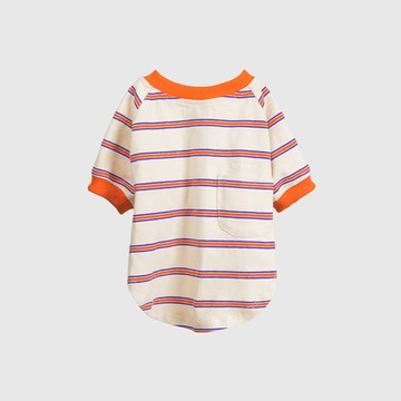 PETS WEAR | 條紋口袋T恤