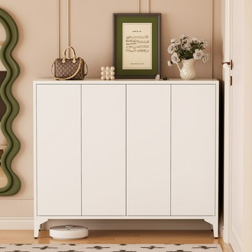 免運 開立發票 鋼制鞋柜家用門口玄關入戶收納柜鐵皮柜大容量一件起批金屬家具 快速出貨