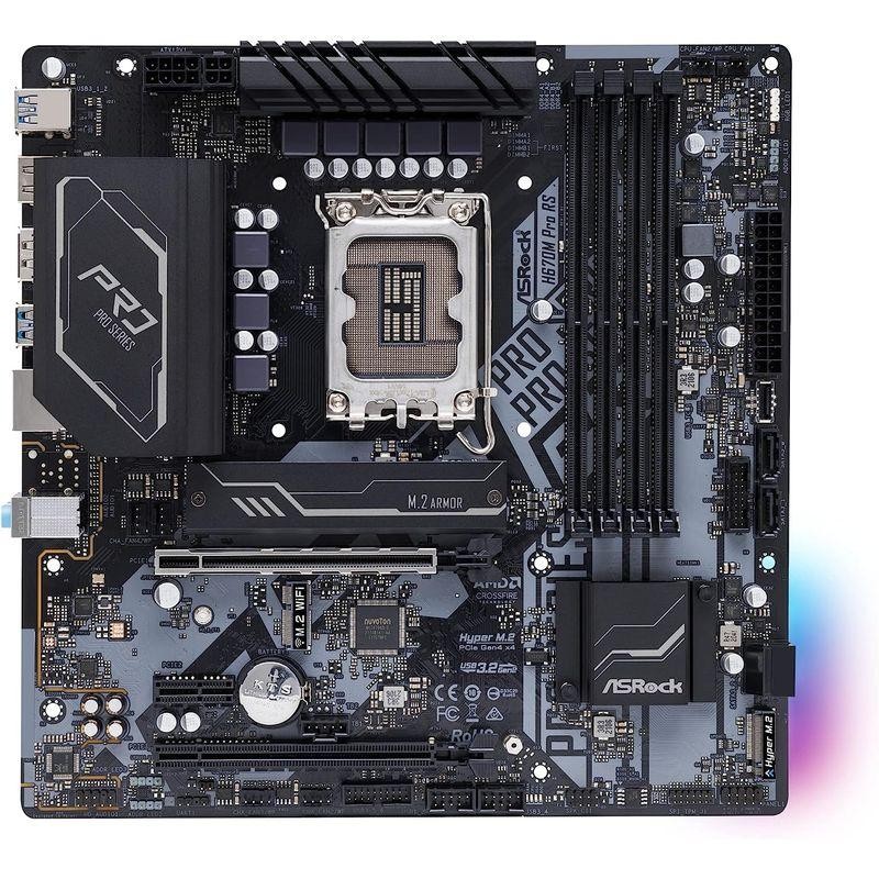 マザーボード ASRock H670M Pro RS Intel H670 シリーズ 第12世代 CPU