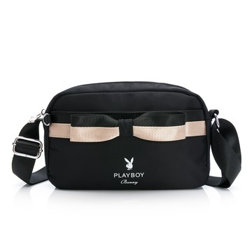 ✨新春特惠 - 獨享秒殺｜PLAYBOY-斜背包 Rosette系列 -黑色(552-9301-09-7)