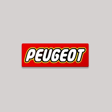 PEUGEOT/TOY/鋁牌飾貼 SunBrother孫氏兄弟 金屬質感 防水 鋁牌 車貼