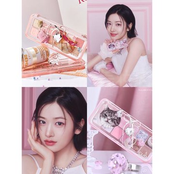 新品clio珂萊歐貓咪眼影盤12色珠光啞光細閃11日常淡妝粉色多色系