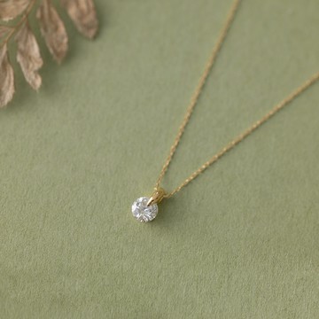 【 ARTE WHITE 】K18 完美裸鑽項鍊 D color