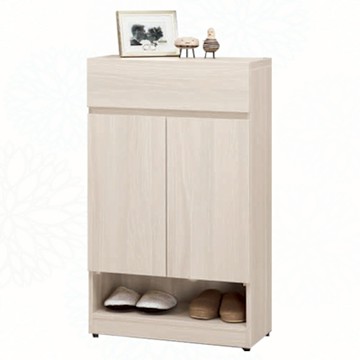 文創集 朵卡利2尺二門單抽鞋櫃(二色可選)-60x32x104cm免組